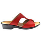 Mule Compensée Solange Rouge