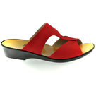 Mule Compensée Solange Nubuck rouge