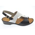 Solbride nu-pied Noir/Blanc