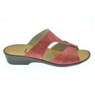 Mule Compensée Solange clam rouge