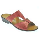 Mule Compensée Solange clam rouge