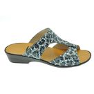 Mule Compensée Solange Macao bleu