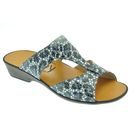 Mule Compensée Solange Macao bleu