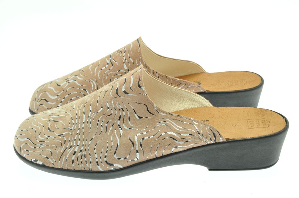 mule fermée cuir femme