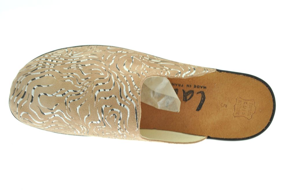 mule fermée cuir femme