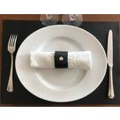 Set de table en cuir RD noir