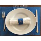 Set de table en cuir Mosa Bleu