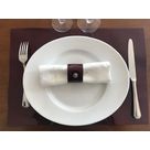 Set de table en cuir RD vernis grenat