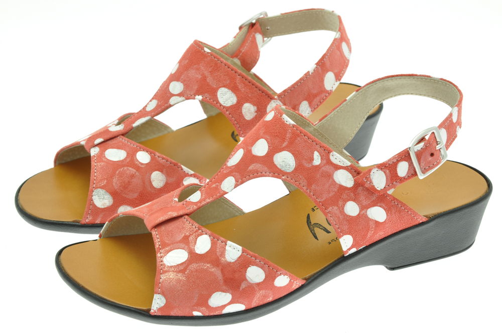Nu pied sales rouge femme