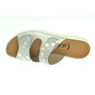 Mia Mule 2 brides réglables par velcros Ivoire/Soft blanc