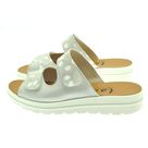 Mia Mule 2 brides réglables par velcros Ivoire/Soft blanc