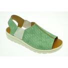 Sandale  en cuir Barbara Baya green tea