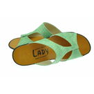 Mule Compensée Solange Baya green tea