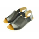 Sandale  en cuir Barbara Noir