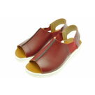 Sandale  en cuir Barbara Rouge Saco